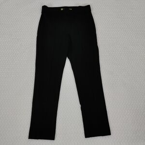 Ane Klein Pull-on Flat Front Black Elastic Waist Jeggings Stretch Pants